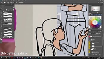 ronde en lingerie sexy